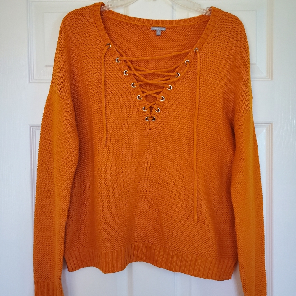 Tie-front Sweater